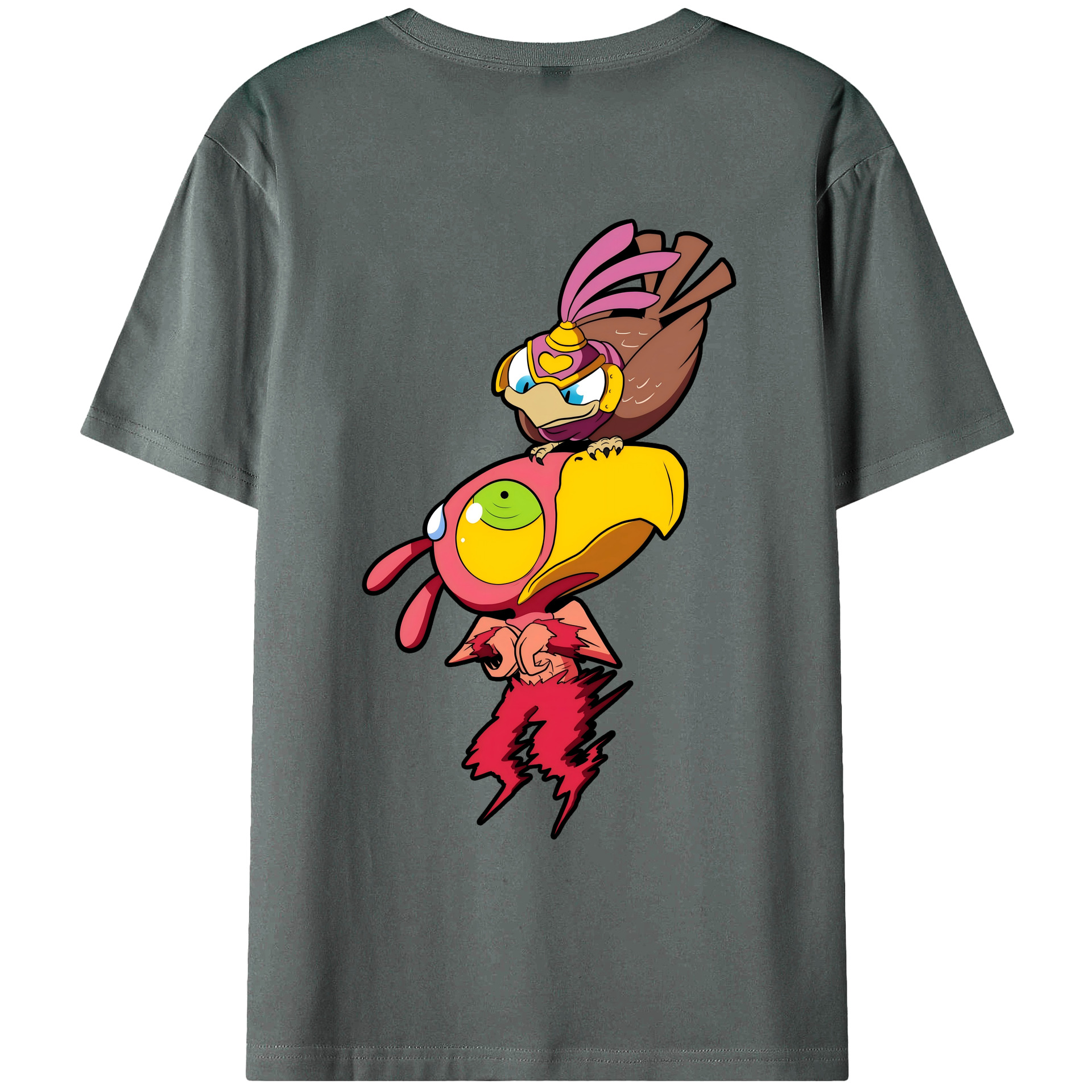 （画像用） ジョジョの奇妙な冒険 JoJo's Bizarre Adventure 綿100％ メンズ半袖Tシャツ（バックプリント） 通気性